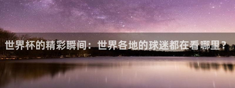 世界杯球队：世界杯的精彩瞬间：世界各地的球迷都在看哪里？