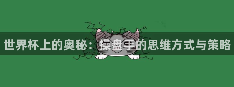 世界杯欧洲区赛程：世界杯上的奥秘：操盘手的思维方式与策略
